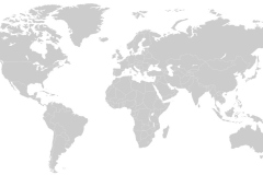 World map with countries borders.